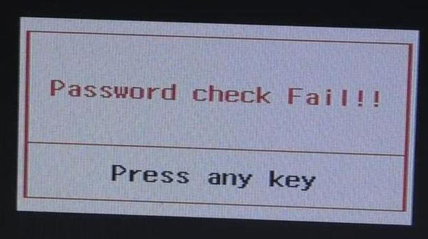 Неверный пароль биос